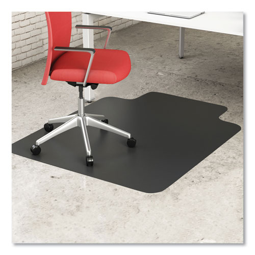 Picture of EconoMat Hard Floor Chair Mat, Lipped, 36 x 48, Black