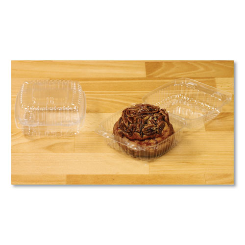 Picture of Handi-Lock Single Compartment Food Container, 5.63 w x 3.25 d, Clear, Plastic, 500/Carton