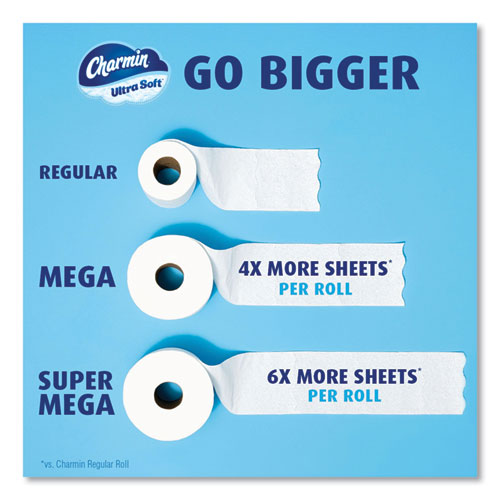 Picture of Ultra Soft Bathroom Tissue, Septic Safe, 2-Ply, White, 224 Sheets/Roll, 4 Rolls/Pack