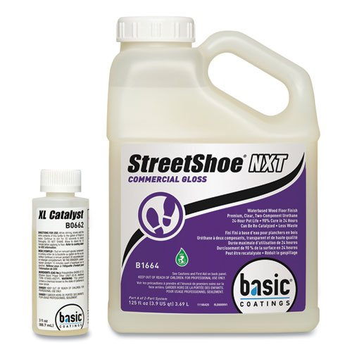 Picture of StreetShoe NXT Wood Floor Finish. 1 gal Bottle, 4/Carton