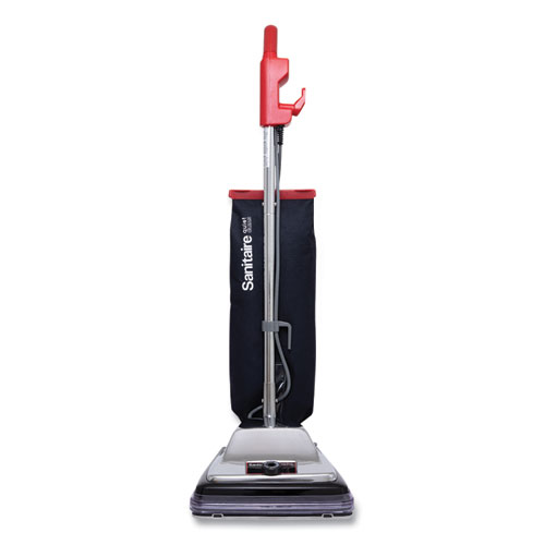 Picture of TRADITION QuietClean Upright Vacuum SC889A, 12" Cleaning Path, Gray/Red/Black