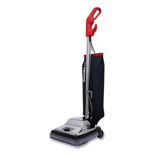 Picture of TRADITION QuietClean Upright Vacuum SC889A, 12" Cleaning Path, Gray/Red/Black