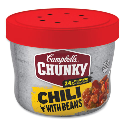 Picture of Chunky Chili with Beans, 15.25 oz Bowl, 8/Carton