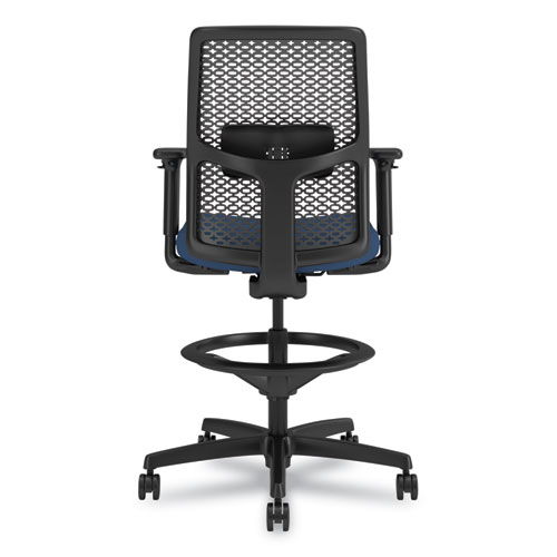 Picture of Ignition 2.0 ReActiv Low-Back Task Stool, 22.88" to 31.75" Seat Height, Elysian Seat, Charcoal Back, Black Base