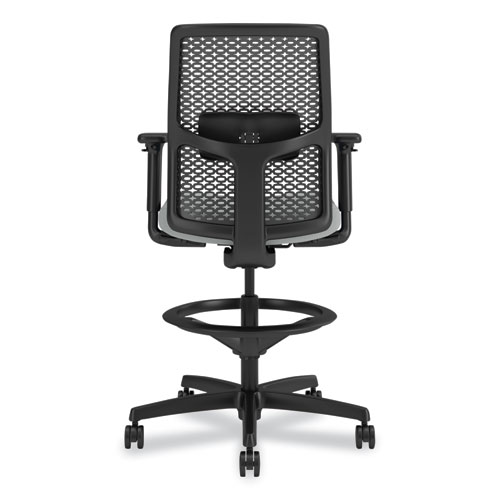 Picture of Ignition 2.0 ReActiv Low-Back Task Stool, 22.88" to 31.75" Seat Height, Flint Seat, Charcoal Back, Black Base