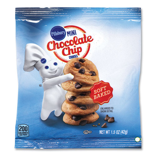 Picture of Soft Baked Mini Chocolate Chip Cookies, 1.5 oz Pouch, 28/Pack