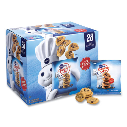 Picture of Soft Baked Mini Chocolate Chip Cookies, 1.5 oz Pouch, 28/Pack