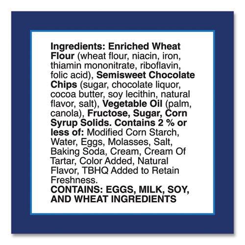 Picture of Soft Baked Mini Chocolate Chip Cookies, 1.5 oz Pouch, 28/Pack