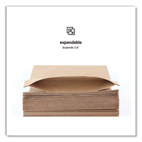 Picture of Expandable Mailer, Self-Adhesive Closure, 13.5 x 15.37 x 2.5, Kraft, 250/Carton