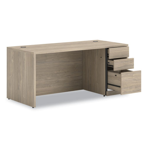 Picture of 10500 Series Single Pedestal Desk, Right Pedestal: Box/Box/File, 66" x 30" x 29.5", Kingswood Walnut