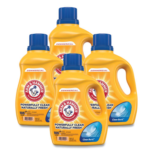 Picture of Dual HE Clean-Burst Liquid Laundry Detergent, 105 oz Bottle, 4/Carton