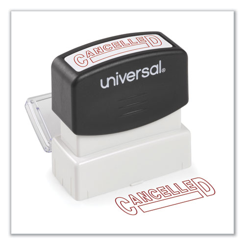 Picture of Message Stamp, CANCELLED, Pre-Inked One-Color, Red