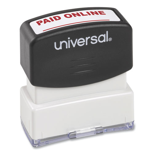 Picture of Message Stamp, PAID ONLINE, Pre-Inked One-Color, Red