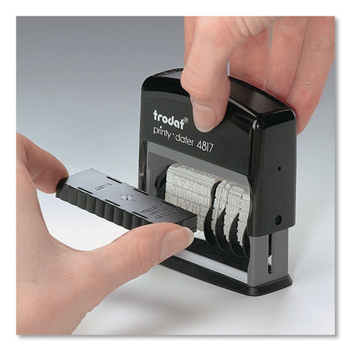 Picture of E4817 Printy Replacement Pad for Trodat Self-Inking Stamps, 0.38" x 2", Black