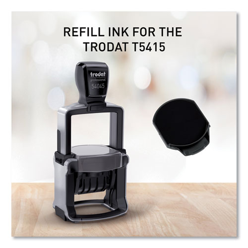 Picture of T5415 Professional Replacement Ink Pad for Trodat Custom Self-Inking Stamps, 1.75" Diameter, Black