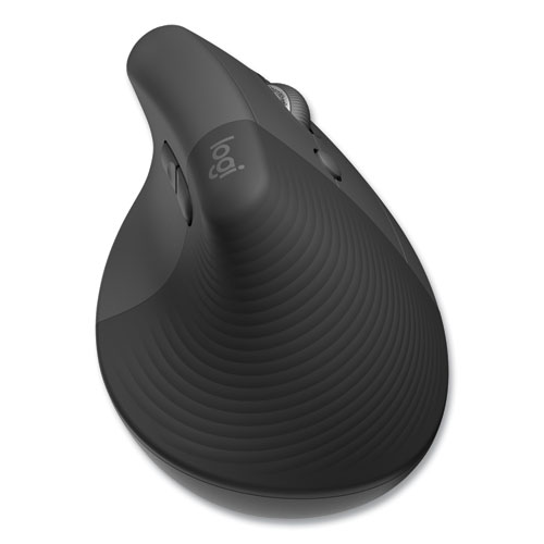 Picture of Lift for Business Vertical Ergonomic Mouse, 2.4 GHz Frequency/32 ft Wireless Range, Right Hand Use, Graphite