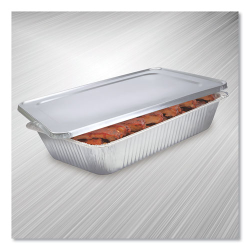 Picture of Steam Table Pan Lids, Full Curl Edge, Fits Full-Size Pan, 0.62" Deep, 12.87 x 20.81, 50/Carton