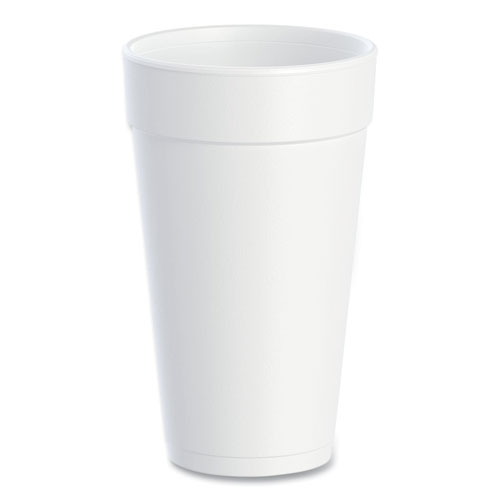 Picture of Foam Drink Cups, 20 oz, White, 25/Bag, 20 Bags/Carton