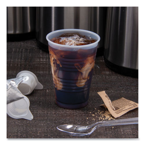 Picture of High-Impact Polystyrene Cold Cups, 7 oz, Translucent, 100/Pack