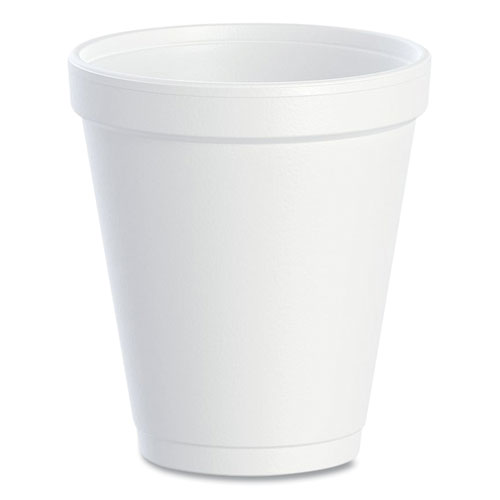 Picture of Foam Drink Cups, 8 oz, White, 25/Bag, 40 Bags/Carton