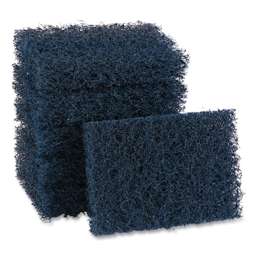 Picture of Extra Heavy-Duty Scour Pad, 3.5 x 5, Dark Blue, 20/Carton