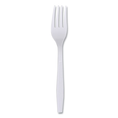 Picture of Heavyweight Wrapped Polypropylene Cutlery, Fork, White, 1,000/Carton