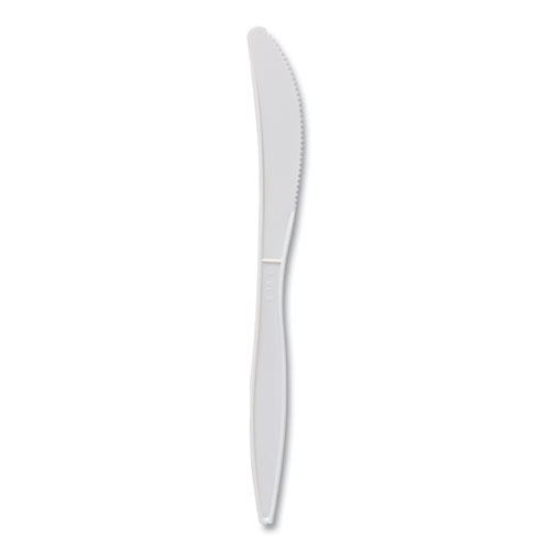 Picture of Mediumweight Polypropylene Cutlery, Knife, White, 1000/Carton