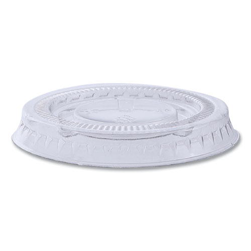 Picture of Souffle/Portion Cup Lids, Fits 1 oz Portion Cups, Clear, 2,500/Carton