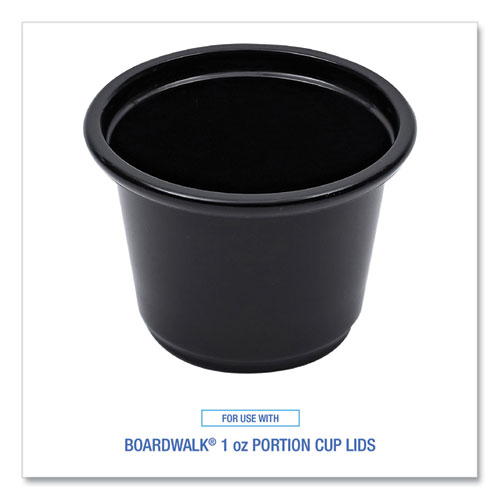 Picture of Souffle/Portion Cups, 1 oz, Black, 125/Sleeve, 20 Sleeves/Carton