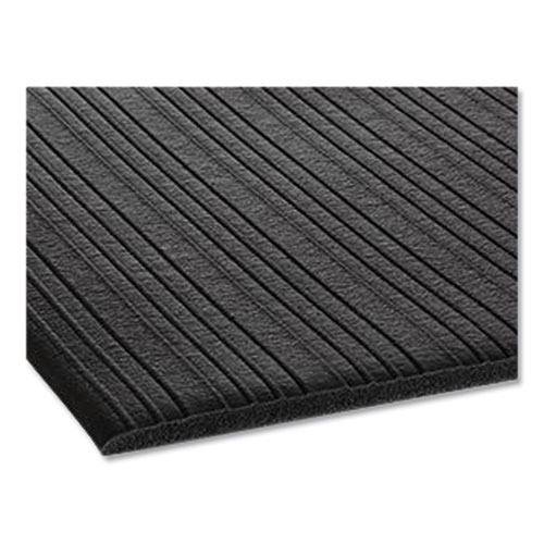 Picture of Ribbed Vinyl Anti-Fatigue Mat, Rib Embossed Surface, 36 x 144, Black