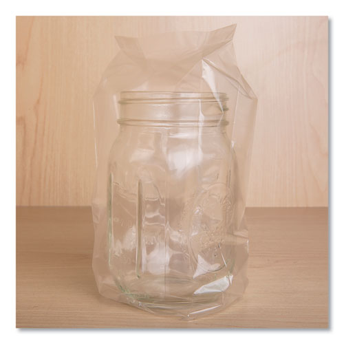 Picture of Food Bags, 16 oz, 4" x 2" x 8", Clear, 1,000/Carton