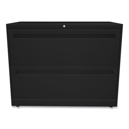 Picture of Brigade 700 Series Lateral File, 2 Legal/Letter-Size File Drawers, Black, 36" x 18" x 28"