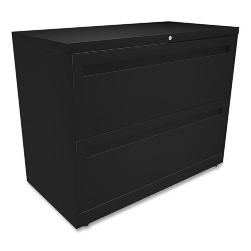 Picture of Brigade 700 Series Lateral File, 2 Legal/Letter-Size File Drawers, Black, 36" x 18" x 28"