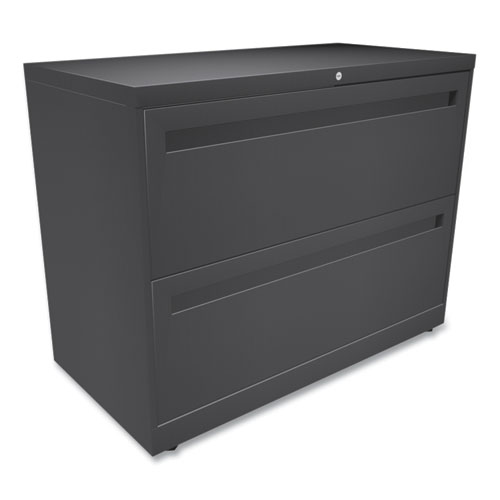 Picture of Brigade 700 Series Lateral File, 2 Legal/Letter-Size File Drawers, Charcoal, 36" x 18" x 28"