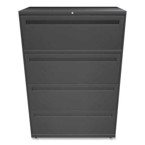 Picture of Brigade 700 Series Lateral File, 4 Legal/Letter-Size File Drawers, Charcoal, 36" x 18" x 52.5"