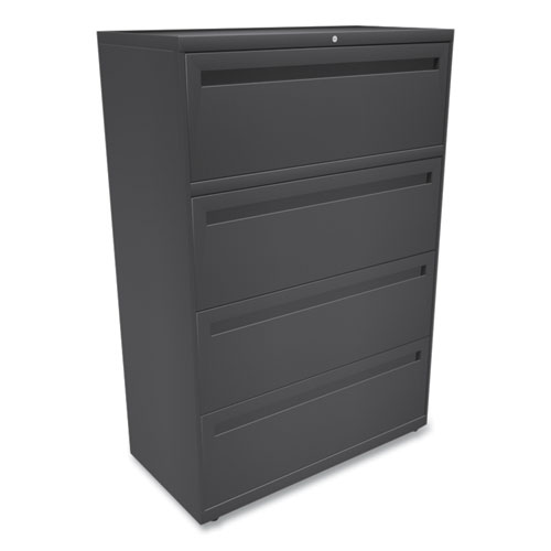 Picture of Brigade 700 Series Lateral File, 4 Legal/Letter-Size File Drawers, Charcoal, 36" x 18" x 52.5"