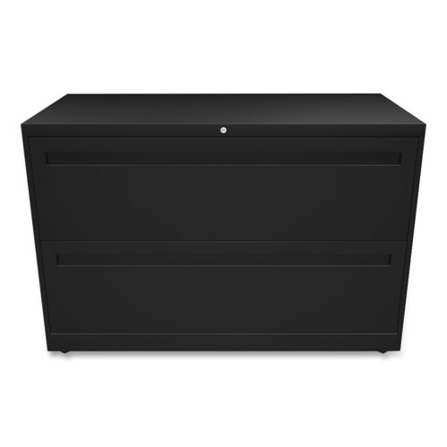 Picture of Brigade 700 Series Lateral File, 2 Legal/Letter-Size File Drawers, Black, 42" x 18" x 28"