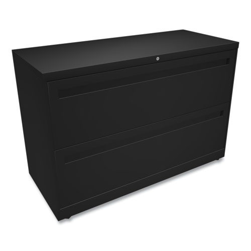 Picture of Brigade 700 Series Lateral File, 2 Legal/Letter-Size File Drawers, Black, 42" x 18" x 28"