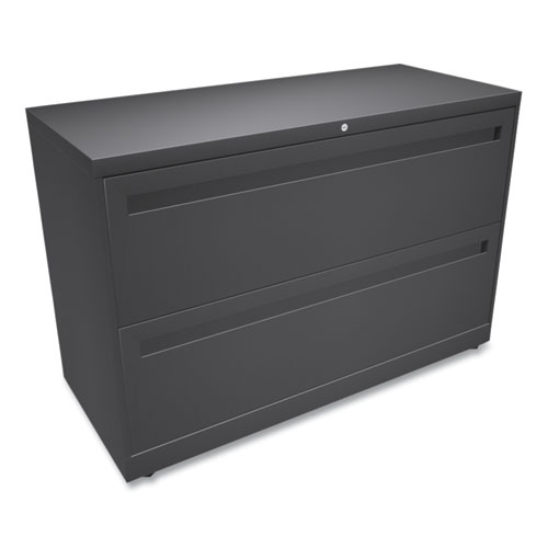 Picture of Brigade 700 Series Lateral File, 2 Legal/Letter-Size File Drawers, Charcoal, 42" x 18" x 28"