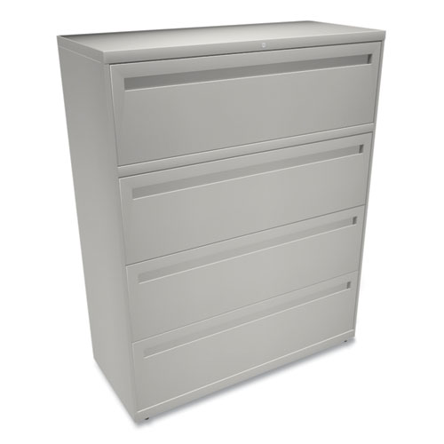 Picture of Brigade 700 Series Lateral File, 4 Legal/Letter-Size File Drawers, Light Gray, 42" x 18" x 52.5"