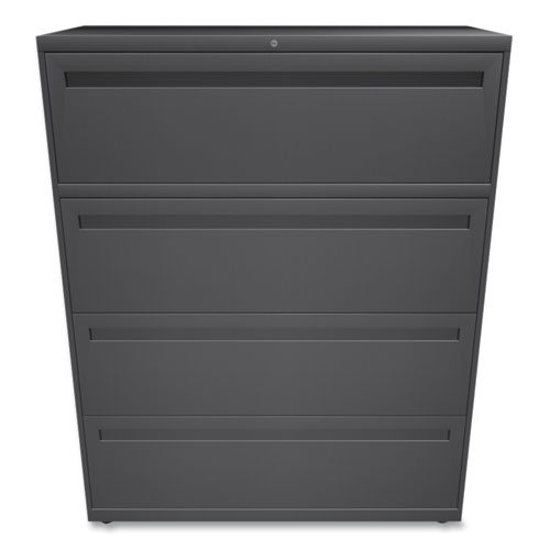 Picture of Brigade 700 Series Lateral File, 4 Legal/Letter-Size File Drawers, Charcoal, 42" x 18" x 52.5"