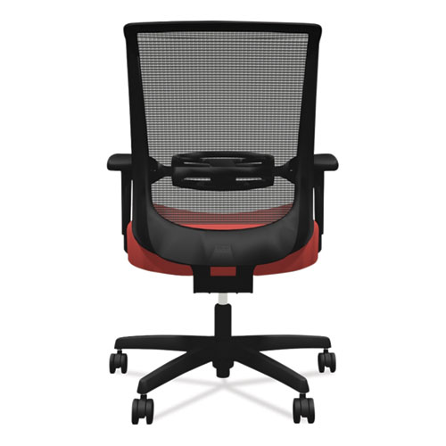 Picture of Convergence Mid-Back Task Chair, Synchro-Tilt and Seat Glide, Supports Up to 275 lb, Red Seat, Black Back/Base