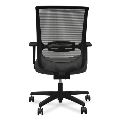 Picture of Convergence Mid-Back Task Chair, Swivel-Tilt, Supports Up to 275 lb, 16.5" to 21" Seat Height, Iron Ore Seat, Black Back/Base