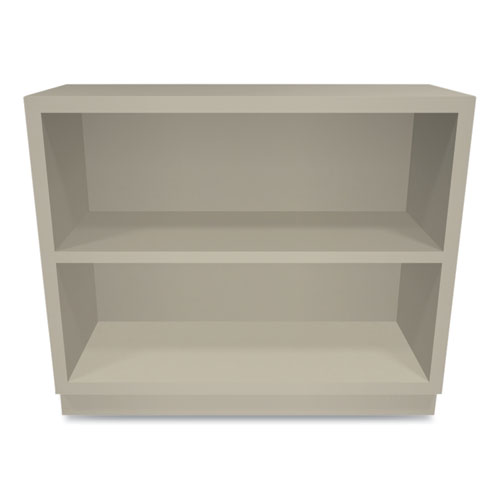 Picture of Metal Bookcase, Two-Shelf, 34.5w x 12.63d x 29h, Putty