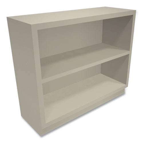 Picture of Metal Bookcase, Two-Shelf, 34.5w x 12.63d x 29h, Putty