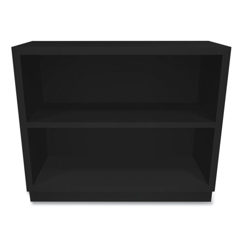 Picture of Metal Bookcase, Two-Shelf, 34.5w x 12.63d x 29h, Black