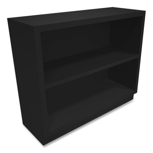 Picture of Metal Bookcase, Two-Shelf, 34.5w x 12.63d x 29h, Black