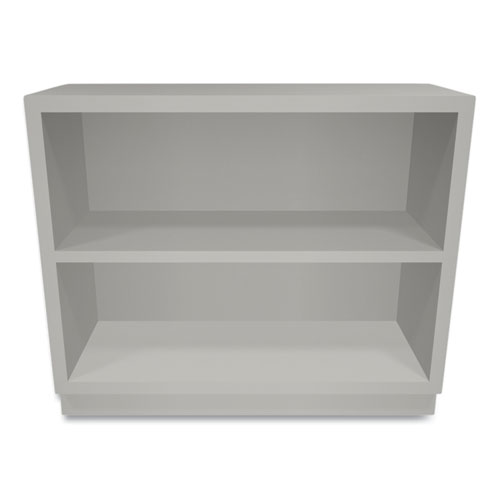 Picture of Metal Bookcase, Two-Shelf, 34.5w x 12.63d x 29h, Light Gray