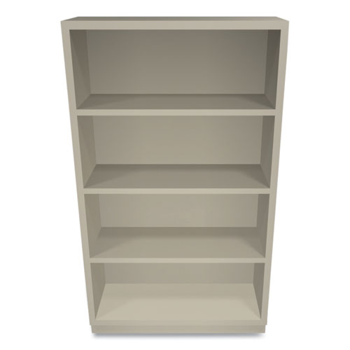 Picture of Metal Bookcase, Four-Shelf, 34.5w x 12.63d x 59h, Putty