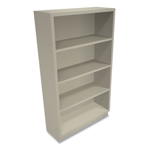 Picture of Metal Bookcase, Four-Shelf, 34.5w x 12.63d x 59h, Putty